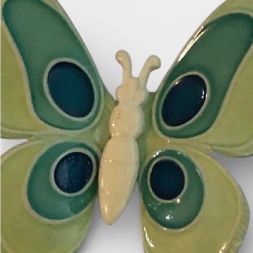 West Germany Enamel Butterfly Brooch - Picture 2 of 3